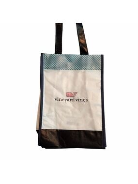 Vineyard Vines Tote Bag White Blue Black One Size
